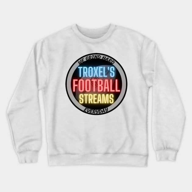 Troxel's Football Streams Crewneck Sweatshirt by Detroit Lions Pride and Detroit Pistons Hustle